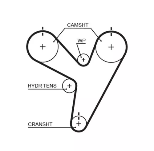Timing Belt GATES 5674XS)