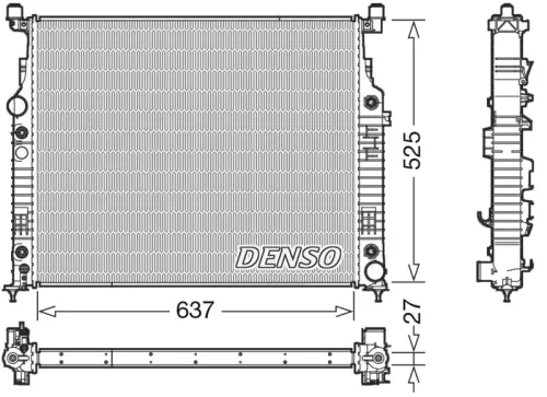 Radiator, engine cooling DENSO DRM17056)