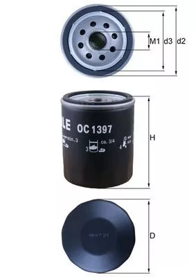 Oil Filter KNECHT OC 1397)