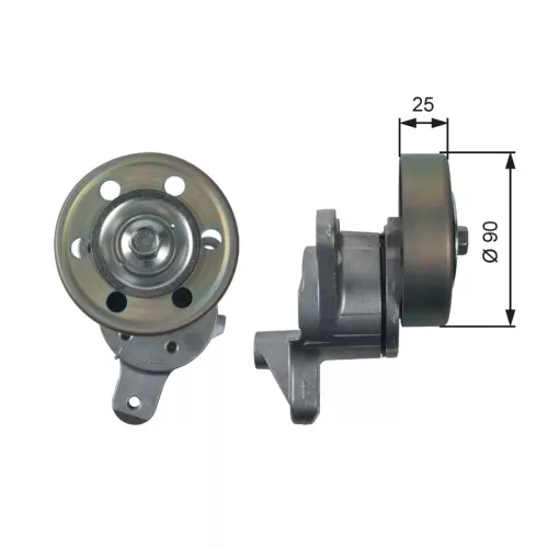 Belt Tensioner, V-ribbed belt GATES T39154)