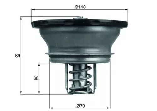 Thermostat, coolant MAHLE THD 3 82)