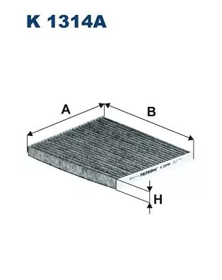 Filter, cabin air FILTRON K 1314A)