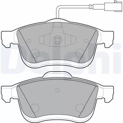 Brake Pad Set, disc brake DELPHI LP3270)