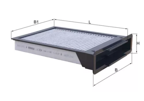 Filter, cabin air KNECHT LAK 304)