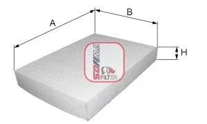 Filter, cabin air SOFIMA S 3325 C)