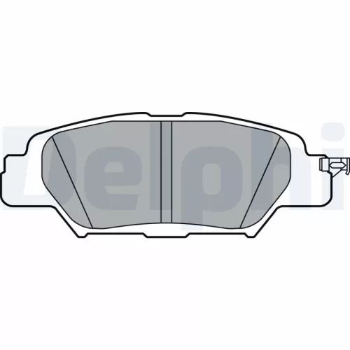 Brake Pad Set, disc brake DELPHI LP3394)
