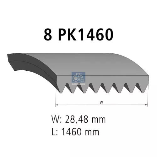 V-ribbed Belt DT Spare Parts 5.41542)