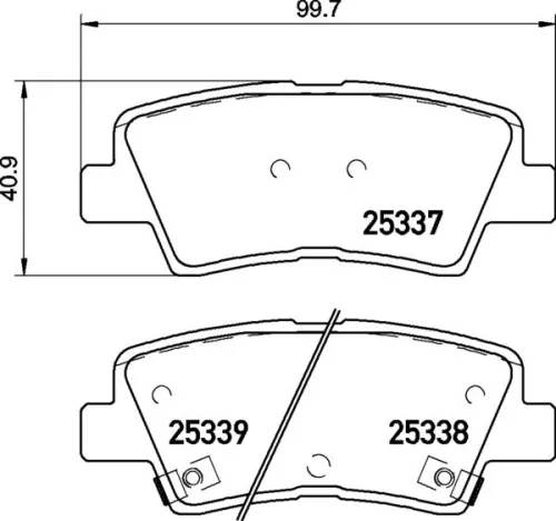 Brake Pad Set, disc brake BREMBO P 30 094)
