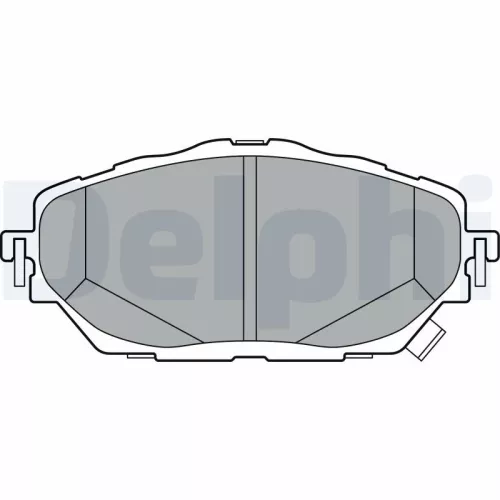 Brake Pad Set, disc brake DELPHI LP3378)