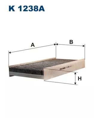 Filter, cabin air FILTRON K 1238A)