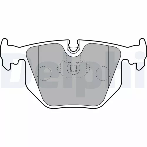 Brake Pad Set, disc brake DELPHI LP1803)