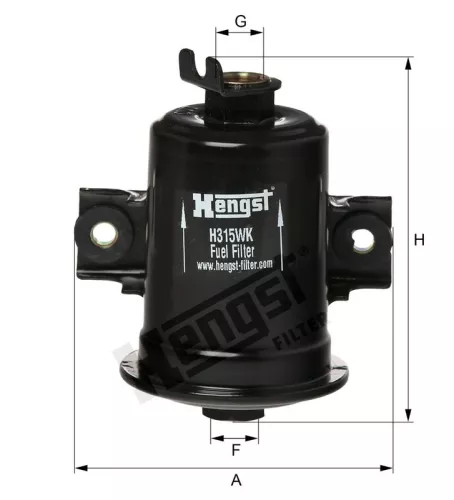 Fuel Filter HENGST FILTER H315WK)