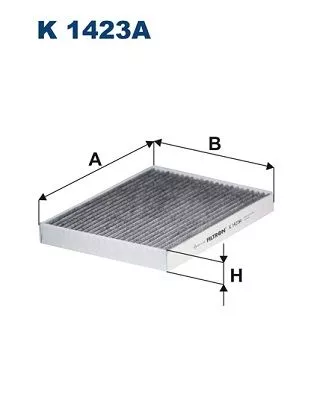 Filter, cabin air FILTRON K 1423A)