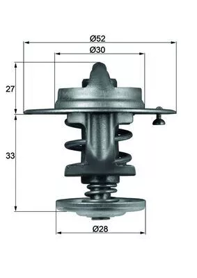 Thermostat, coolant MAHLE TX 80 83)