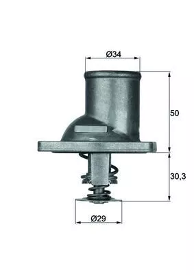 Thermostat, coolant  TI 1 83)