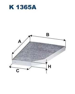 Filter, cabin air FILTRON K 1365A)