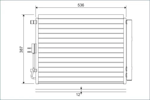 Condenser, air conditioning VALEO 822598)