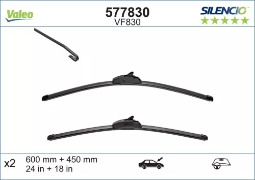 Wiper Blade VALEO 577830)