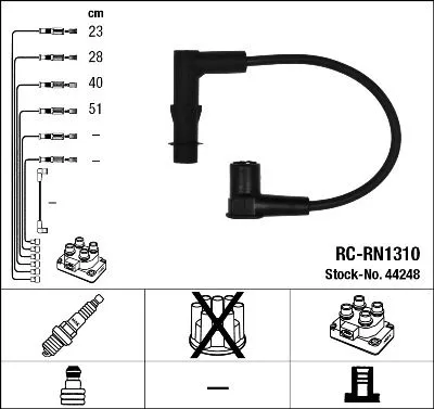 Ignition Cable Kit NGK 44248)