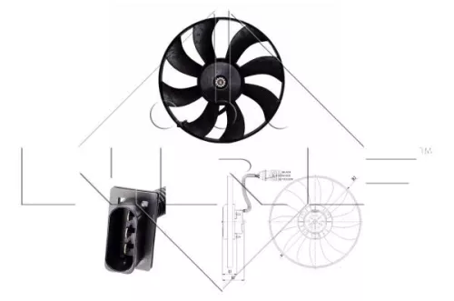 Fan, engine cooling NRF 47410)