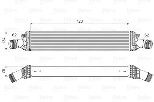 Charge Air Cooler VALEO 818654)