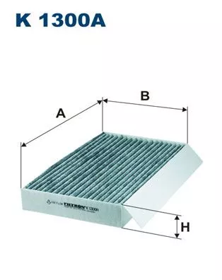 Filter, cabin air FILTRON K 1300A)