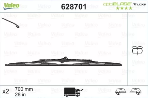 Wiper Blade VALEO 628701)
