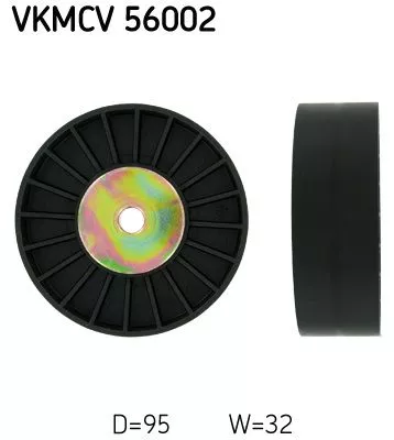 Deflection/Guide Pulley, V-ribbed belt SKF VKMCV 56002)