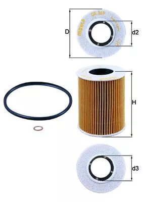 Oil Filter KNECHT OX 369D)