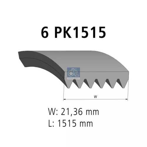 V-ribbed Belt DT Spare Parts 3.34338)