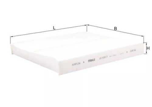 Filter, cabin air KNECHT LA 816/3)