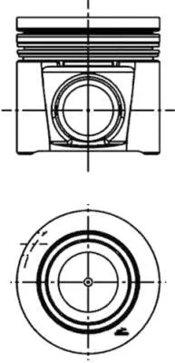 Piston KOLBENSCHMIDT 41707600)