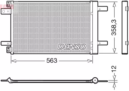 Condenser, air conditioning DENSO DCN21032)