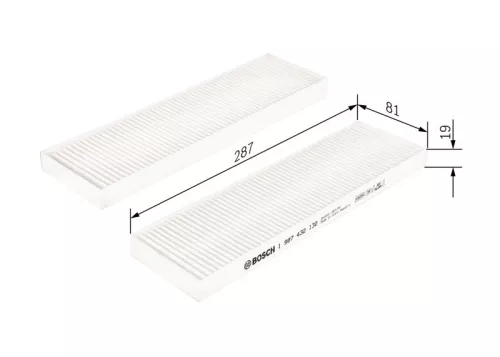 Filter, cabin air BOSCH 1 987 432 132)