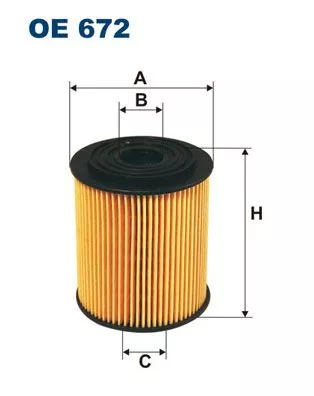 Oil Filter FILTRON OE 672)