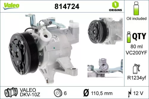 Compressor, air conditioning VALEO 814724)