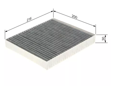 Filter, cabin air BOSCH 1 987 435 592)