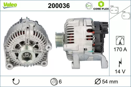 Alternator VALEO 200036)