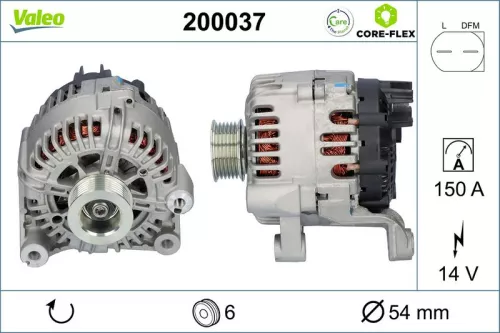Alternator VALEO 200037)