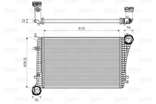 Charge Air Cooler VALEO 818675)