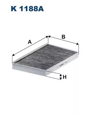 Filter, cabin air FILTRON K 1188A)