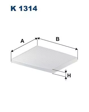 Filter, cabin air FILTRON K 1314)