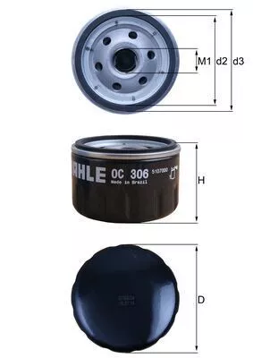 Oil Filter KNECHT OC 306)