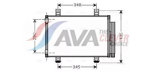 Condenser, air conditioning AVA QUALITY COOLING SZA5087D)