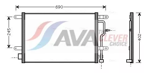 Condenser, air conditioning AVA QUALITY COOLING AI5194)