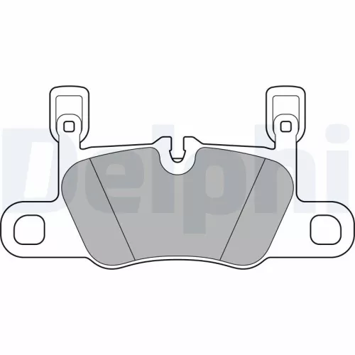 Brake Pad Set, disc brake DELPHI LP3656)