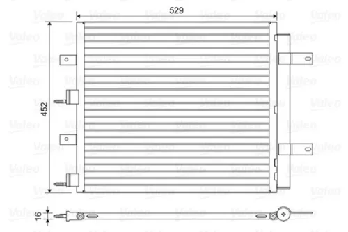 Condenser, air conditioning VALEO 814196)