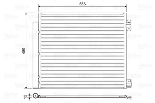 Condenser, air conditioning VALEO 822559)