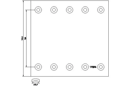 Brake Lining Kit, drum brake TEXTAR 1909436)