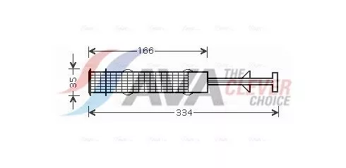 Dryer, air conditioning AVA QUALITY COOLING BWD279)
